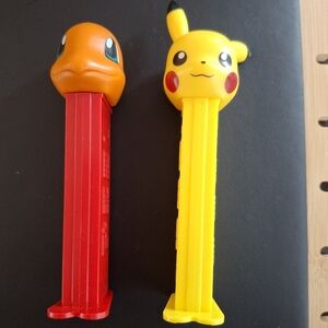 2019 Pikachu (RETIRED) and Charmander (Hungary) PEZ Dispensers